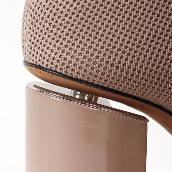 Alexander Wang Peep-Toe Cat Sock Booties in Nude - Picture 7 of 9